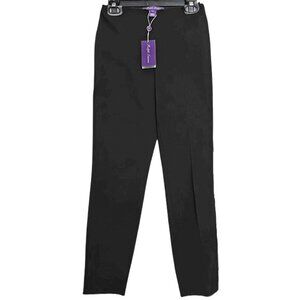 NEW $1075 Ralph Lauren Collection Purple Label Pants!  4  Black  Wool Crepe  USA